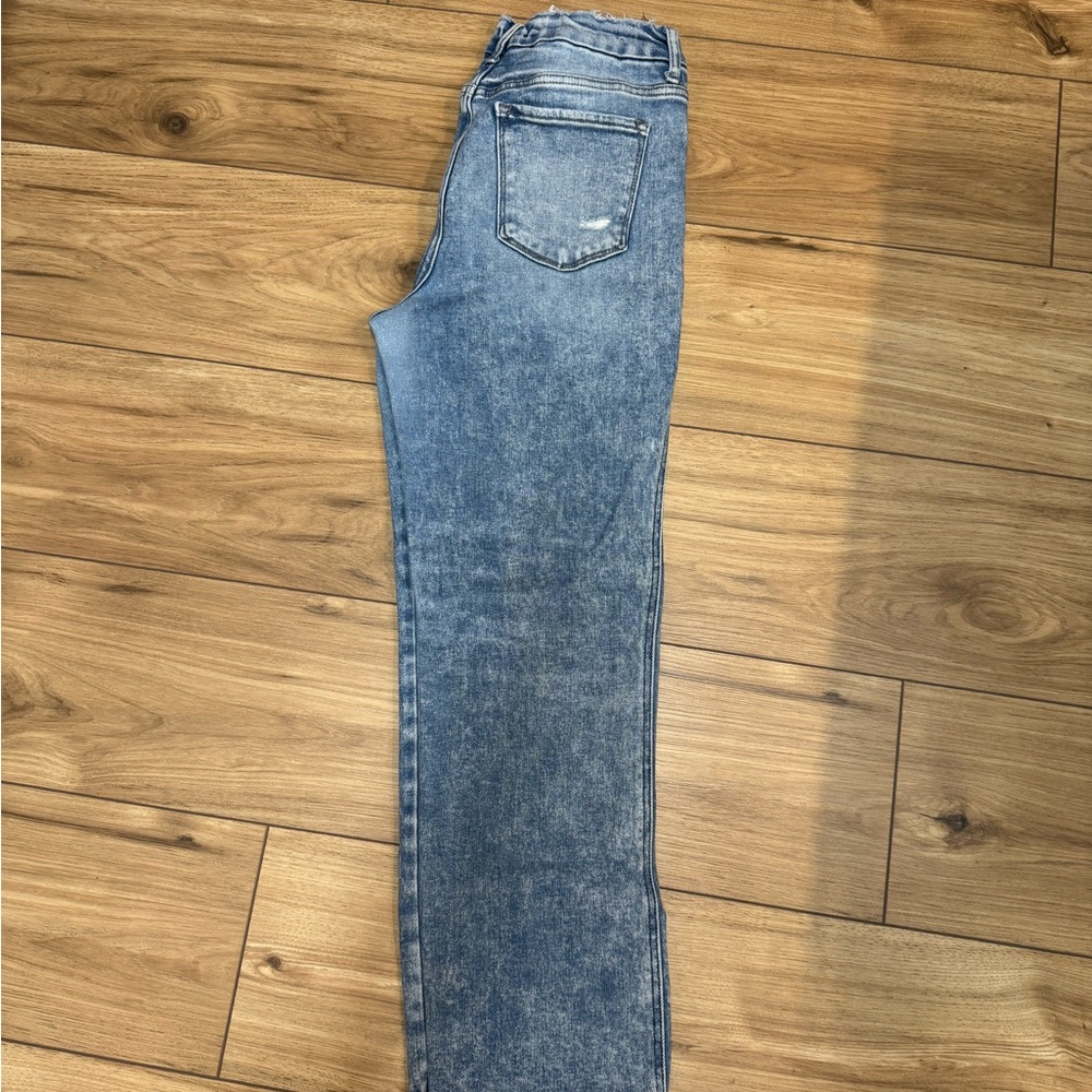 Flying Monkey Light Blue Cropped Denim
